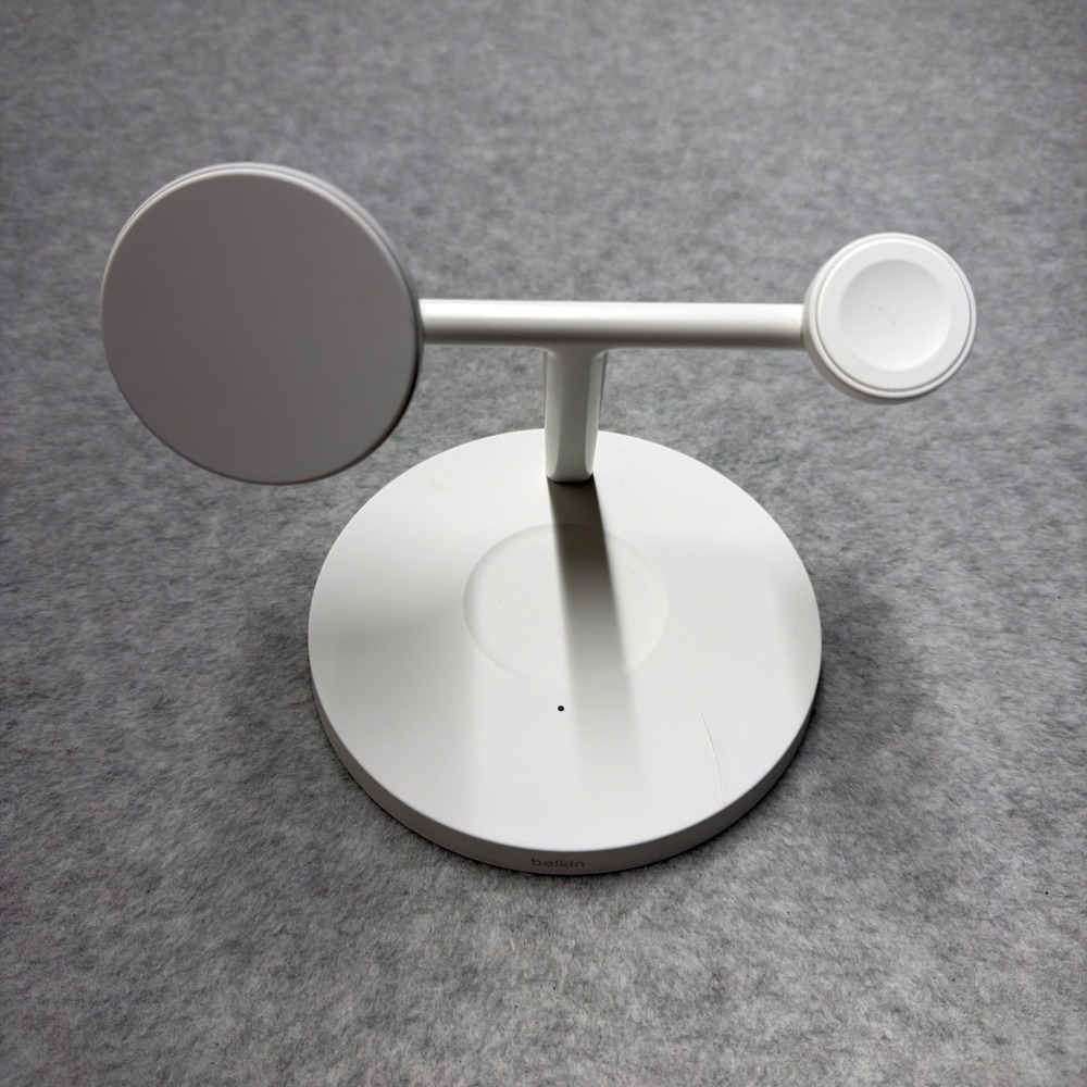 Belkin 3-in-1 MagSafe Charger Stand White Tested No Cord